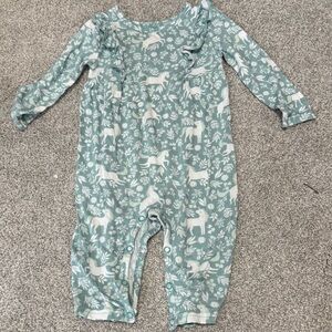 Little Sleepies Unicorn Garden Romper 3-6 Months